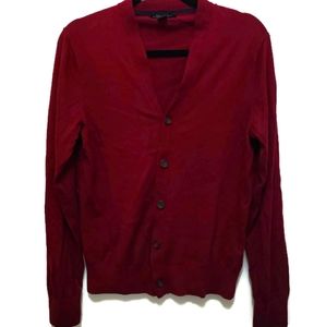 Banana Republic Luxury Cardigan Sweater Burgundy